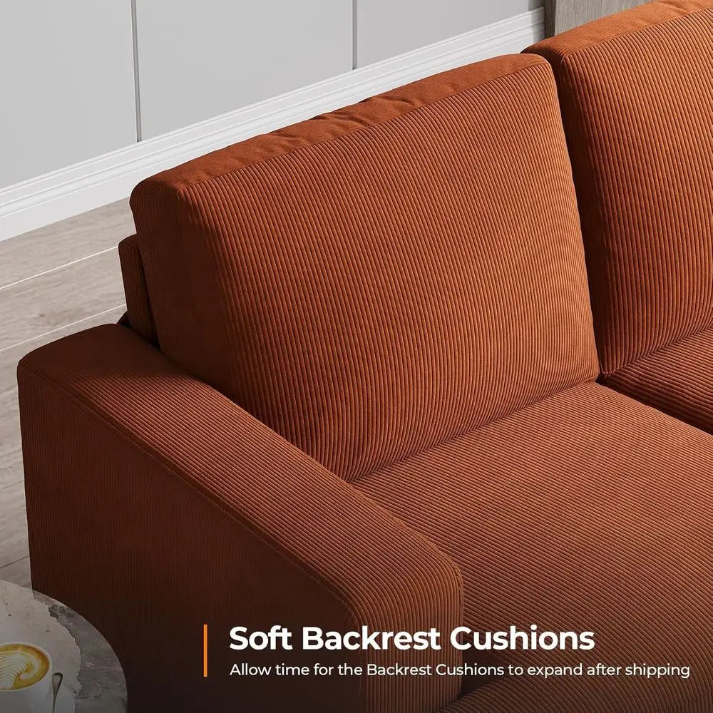 89 Inch Sofa with Extra Deep Seats Oversize, 3 Seater Sofa or Living Room, Comfy Armrests, Seats and Backrest