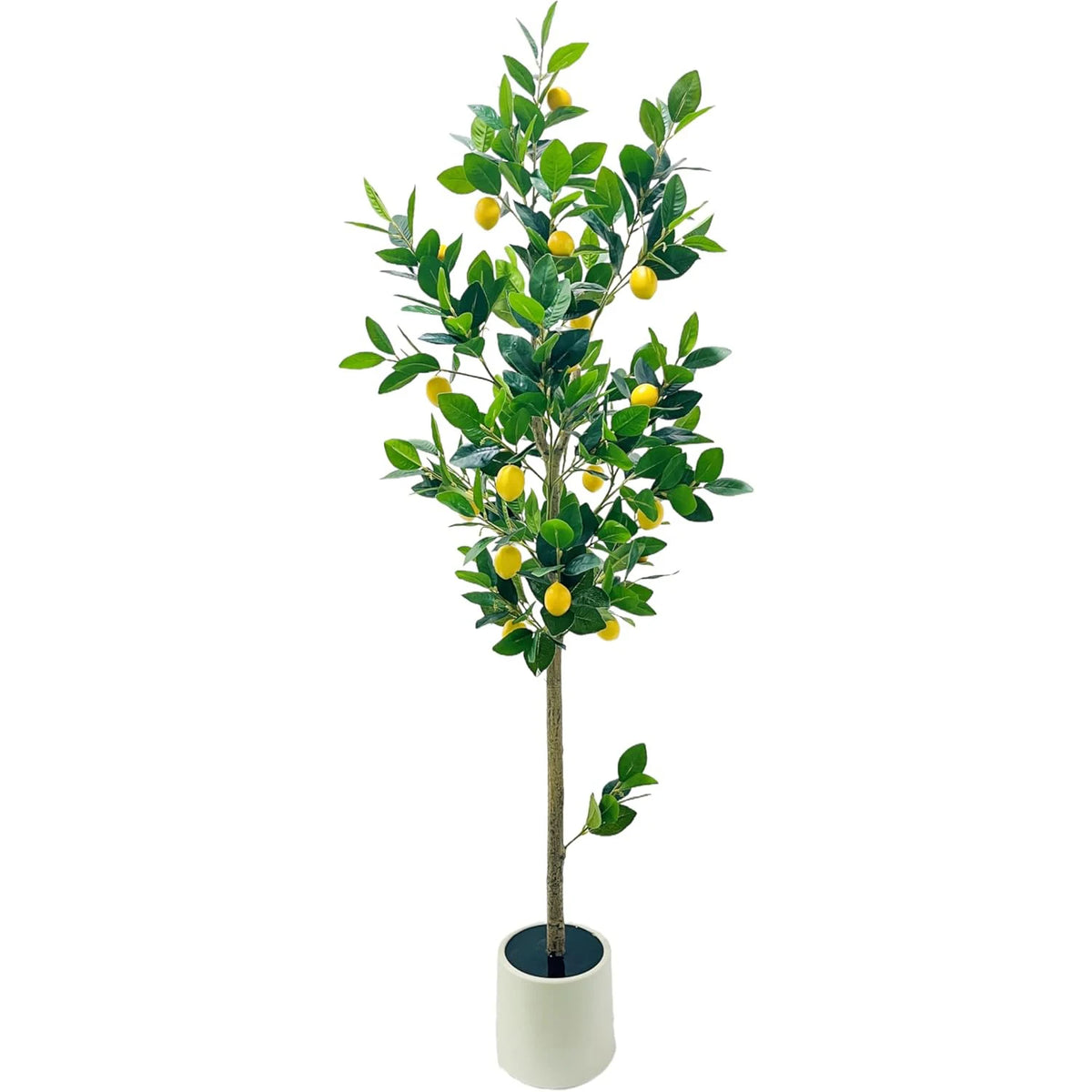 5FT Artificial Lemon Tree Potted That Look Real, Faux Lemons Citrus Plants with Yellow Fake Lemons Fruits in Pot, Indoor Tall Artificial Trees for Home Office Kitchen Decor Party Wedding Christmas