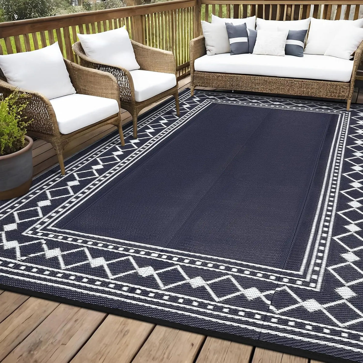 9x18/8X10FT Waterproof Plastic Straw Luxury Living Room Carpet Washable Decoration Coffee Tables Bedroom Rug Outdoor Mat Hotel Homestay Decorative