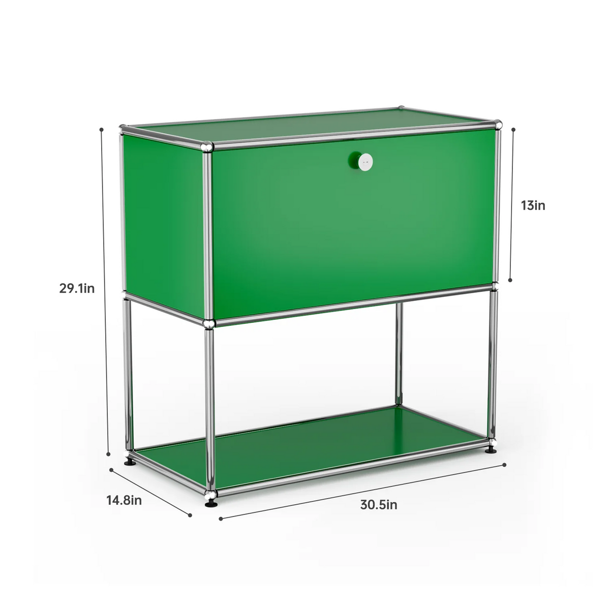 Modern Storage Cabinet Stainless Metal Organizer TV Stand Cabinet for Living Room and Home Office Furniture