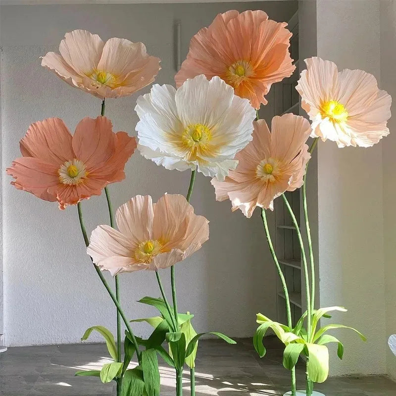 185cm Large Artificial Flowers Wedding Road Lead Flowers Window Garden Decoration Accessories Home Decor Mariage Party Supplies