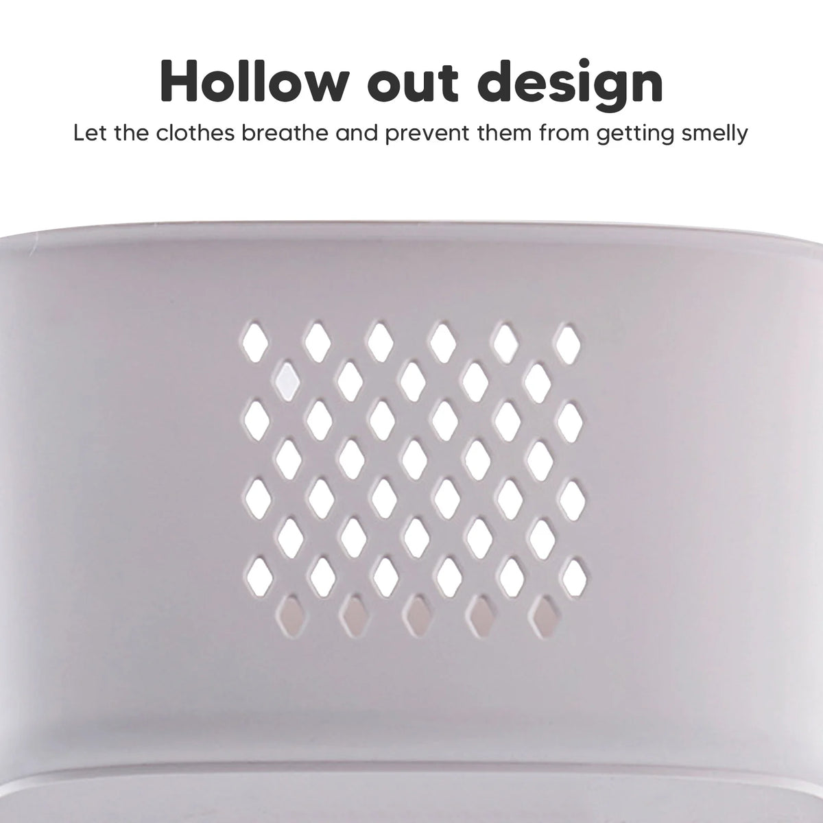 3 Tier Laundry Baskets Movable Rolling Hamper Cart with Wheels Clothes Dirty Portable Hamper Storage Baskets Sorter Household