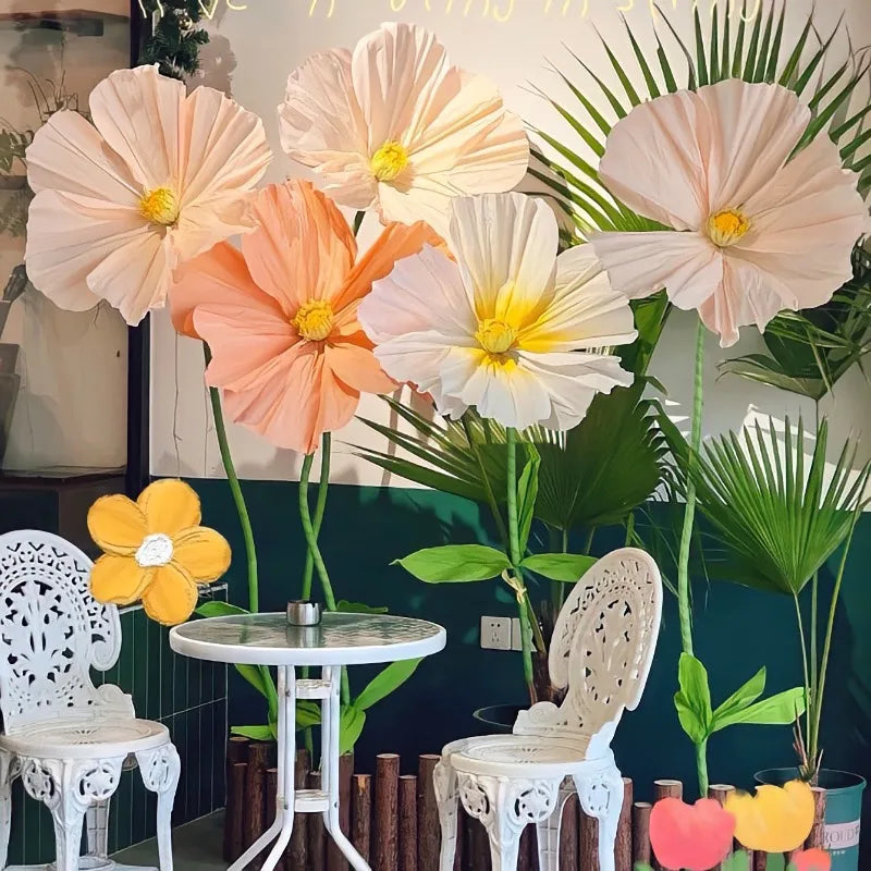 185cm Large Artificial Flowers Wedding Road Lead Flowers Window Garden Decoration Accessories Home Decor Mariage Party Supplies