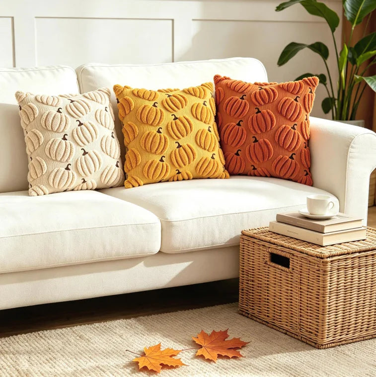 Halloween Pumpkin Throw Pillowcase Cojines Living Room Sofa Holiday Decor Pillow Cover Thanksgiving Cushion Covers 45x45/50x50cm