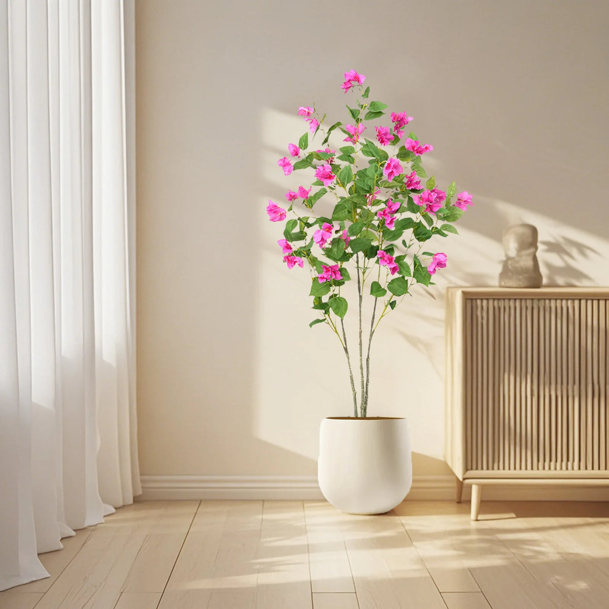 120cm  Artificial Tree With Real Touch Leaves, Green Plant Bougainvillea Tree For Photography Studio Atmosphere Decoration Artificial Landscape