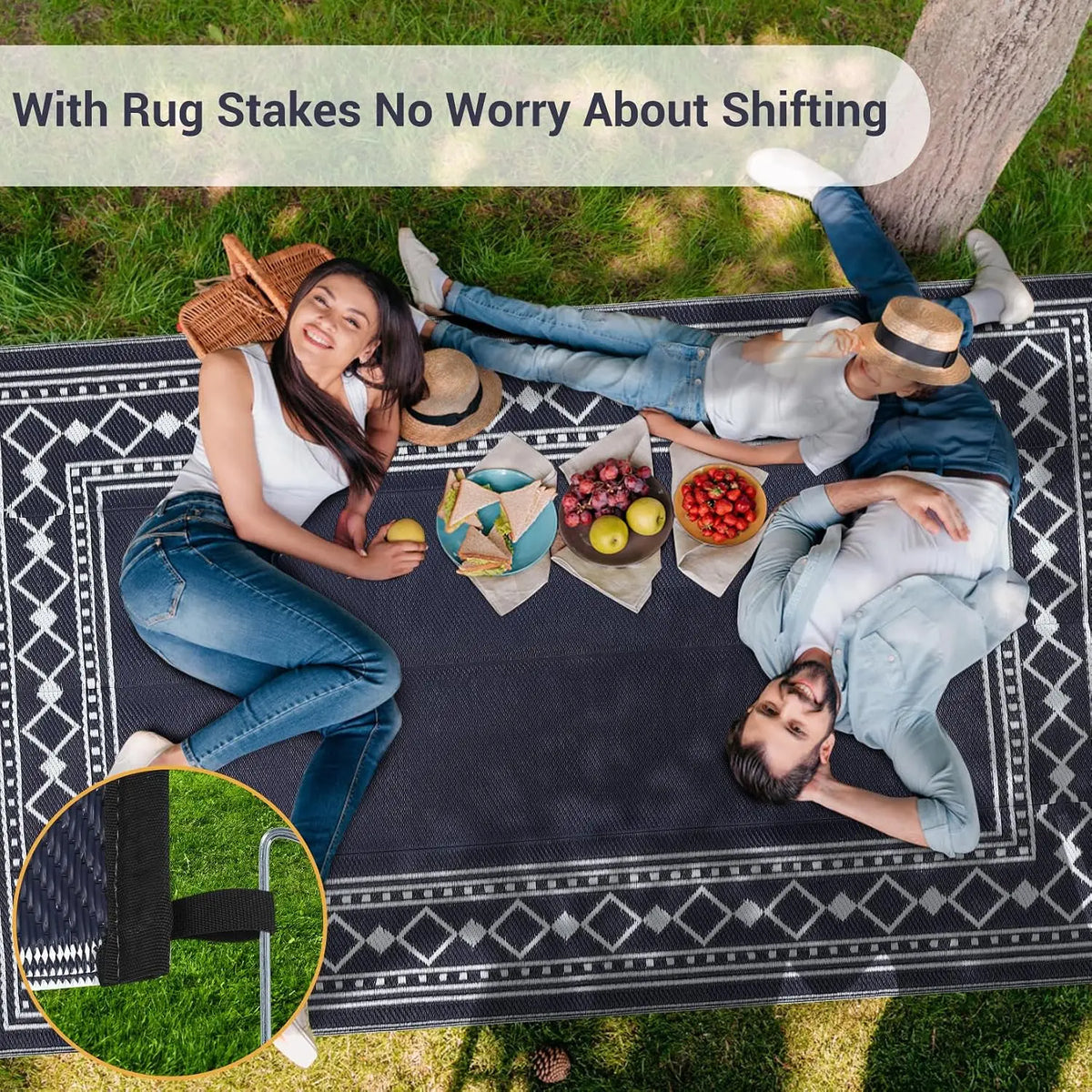 9x18/8X10FT Waterproof Plastic Straw Luxury Living Room Carpet Washable Decoration Coffee Tables Bedroom Rug Outdoor Mat Hotel Homestay Decorative