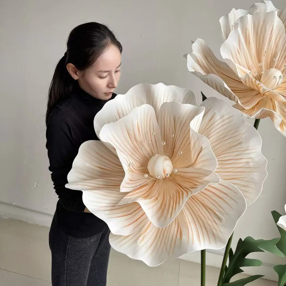 170cm EVA Large Artificial Flowers Road Lead Flower Window Display Wedding Decor Props Party Home Decoration With Stand