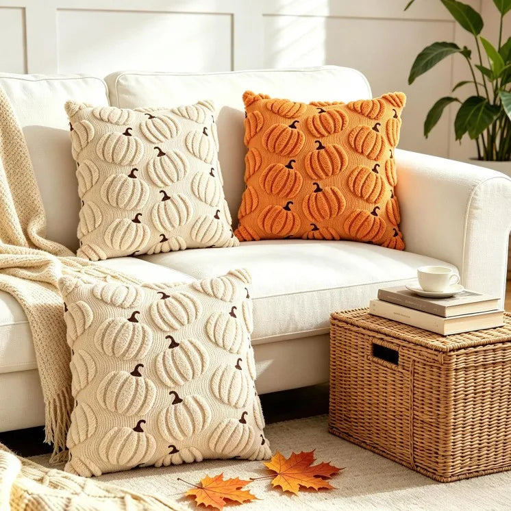 Halloween Pumpkin Throw Pillowcase Cojines Living Room Sofa Holiday Decor Pillow Cover Thanksgiving Cushion Covers 45x45/50x50cm