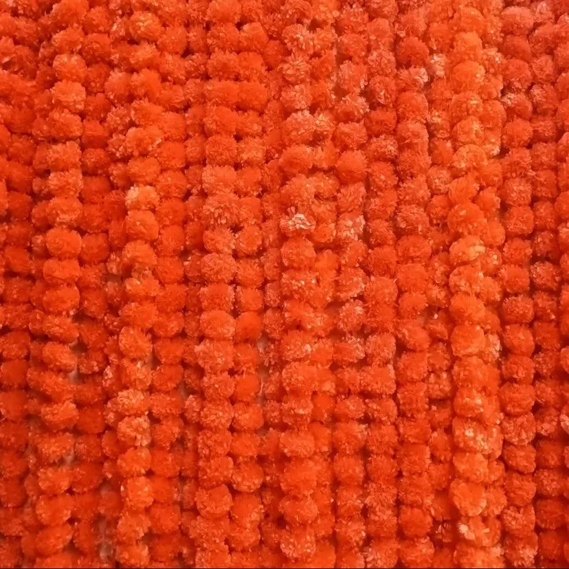 5-40Pcs Marigold Flower Garland For Decoration Artificial Flowers 5 Feet