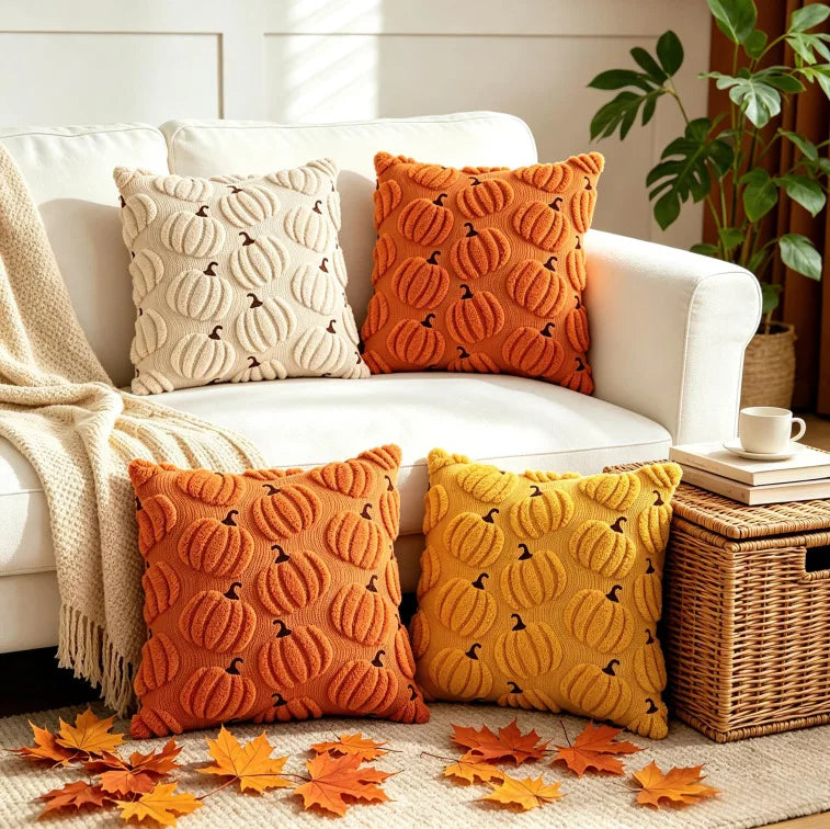 Halloween Pumpkin Throw Pillowcase Cojines Living Room Sofa Holiday Decor Pillow Cover Thanksgiving Cushion Covers 45x45/50x50cm