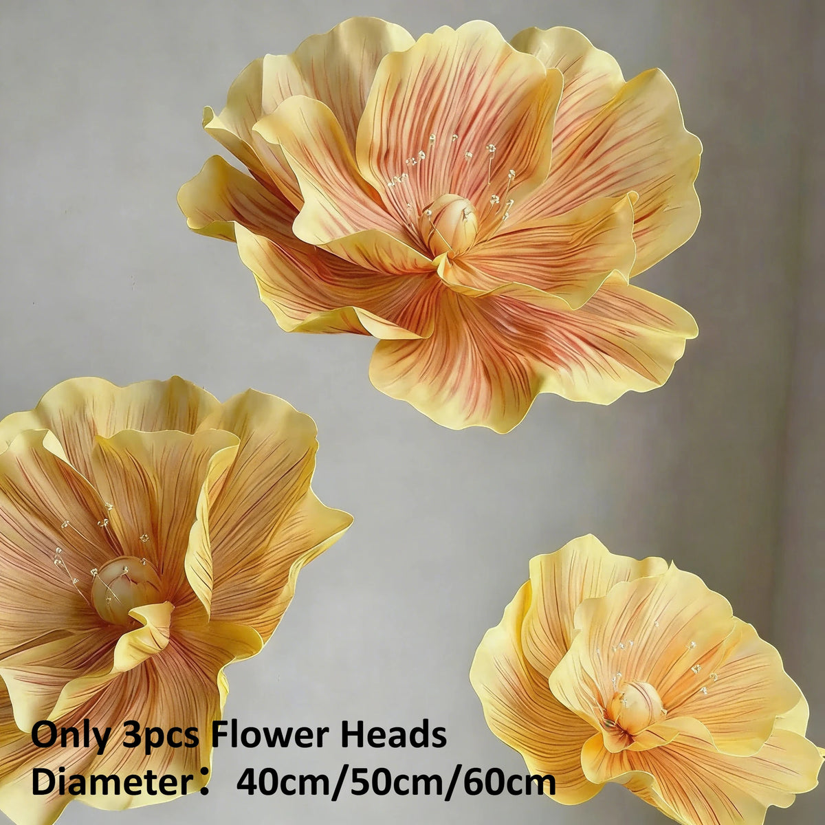 170cm EVA Large Artificial Flowers Road Lead Flower Window Display Wedding Decor Props Party Home Decoration With Stand